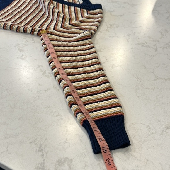 Madewell Arden Striped Pink Pullover Knit Sweater NWT - Picture 13 of 16